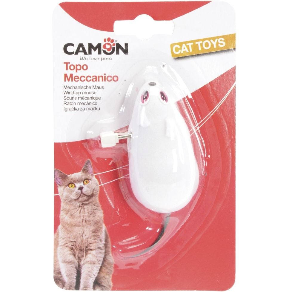 Игрушка для кошек Camon заводная мышка, 5 см, в ассортименте - фото 1
