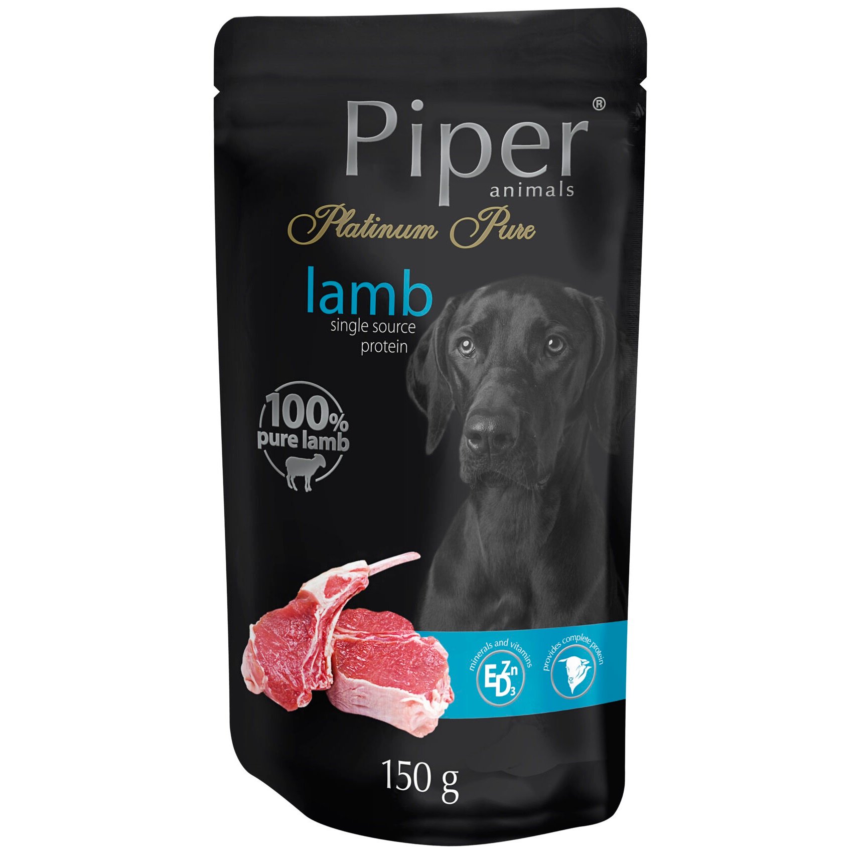 Влажный корм для собак Dolina Noteci Piper Platinum Pure ягненок, 150 г (DN139-301646) - фото 1