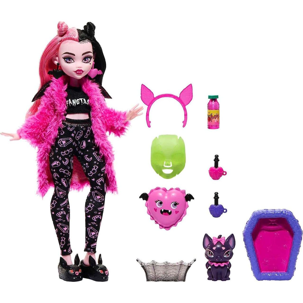 Кукла Monster High Дракулора Страшная пижамная вечеринка (HKY66) - фото 4