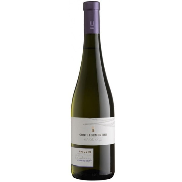 Вино Conti Formentini Chardonnay Collio, біле, сухе, 13,5%, 0,75 л - фото 1