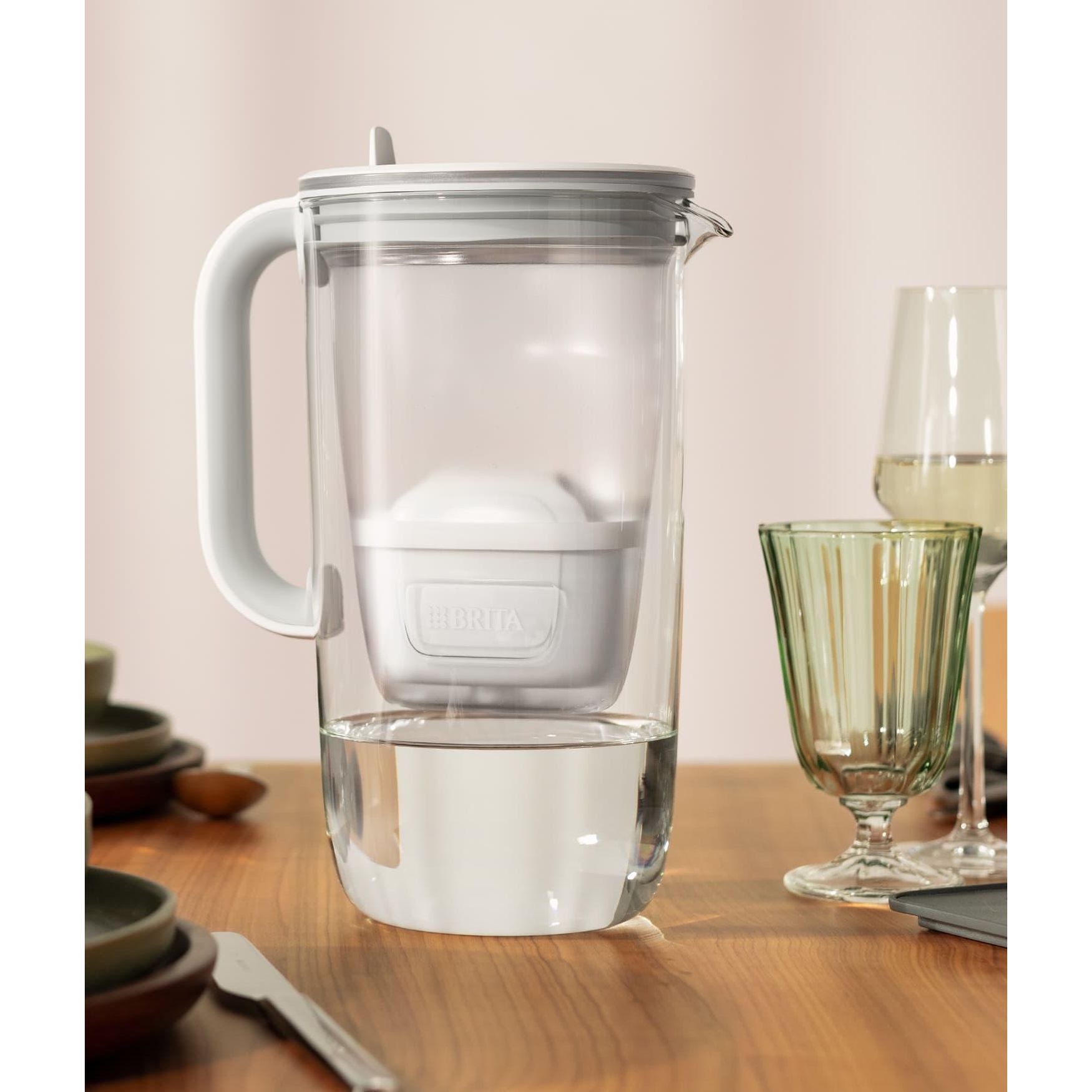 Фильтр-кувшин Brita Glass LED MXpro синий 2.5 л (1050452) - фото 4