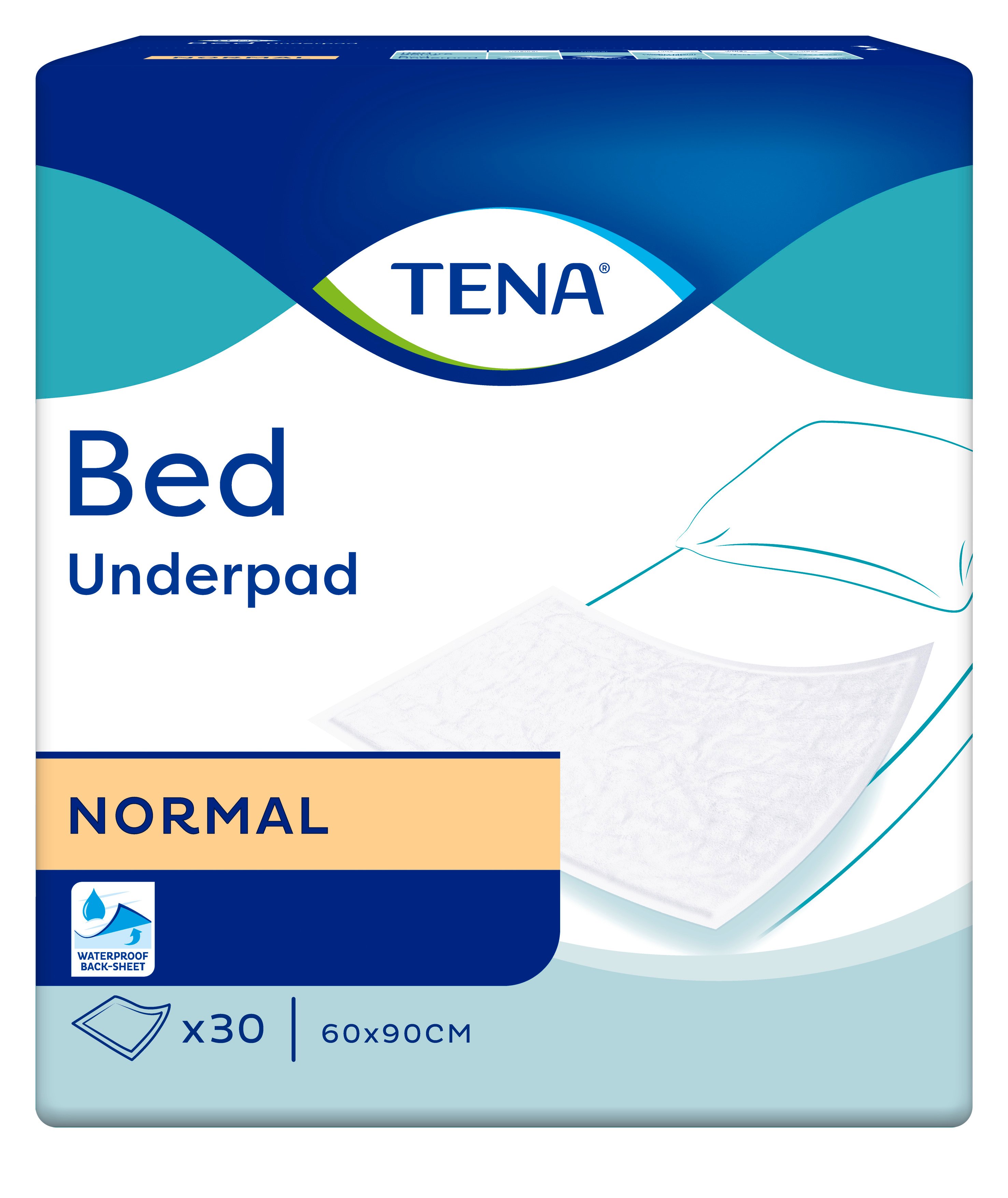 Одноразовые пеленки Tena Bed Normal, 90x60 см, 30 шт. - фото 2