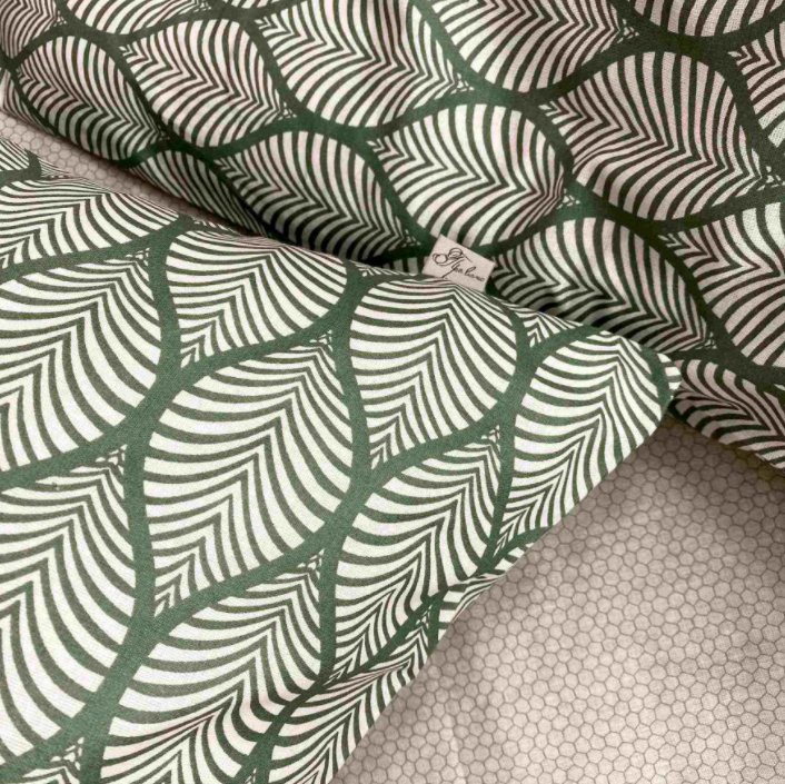 Комплект постільної білизни Прованс Весняна ніжність, бязь, 200 х 215 см, зелений (21401) - фото 2