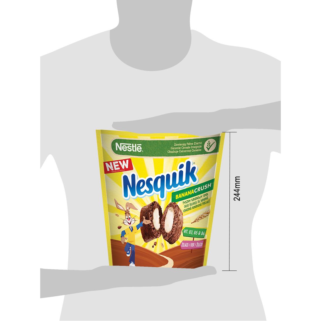 Готовый завтрак Nestle Nesquik Banana crush 350 г - фото 2