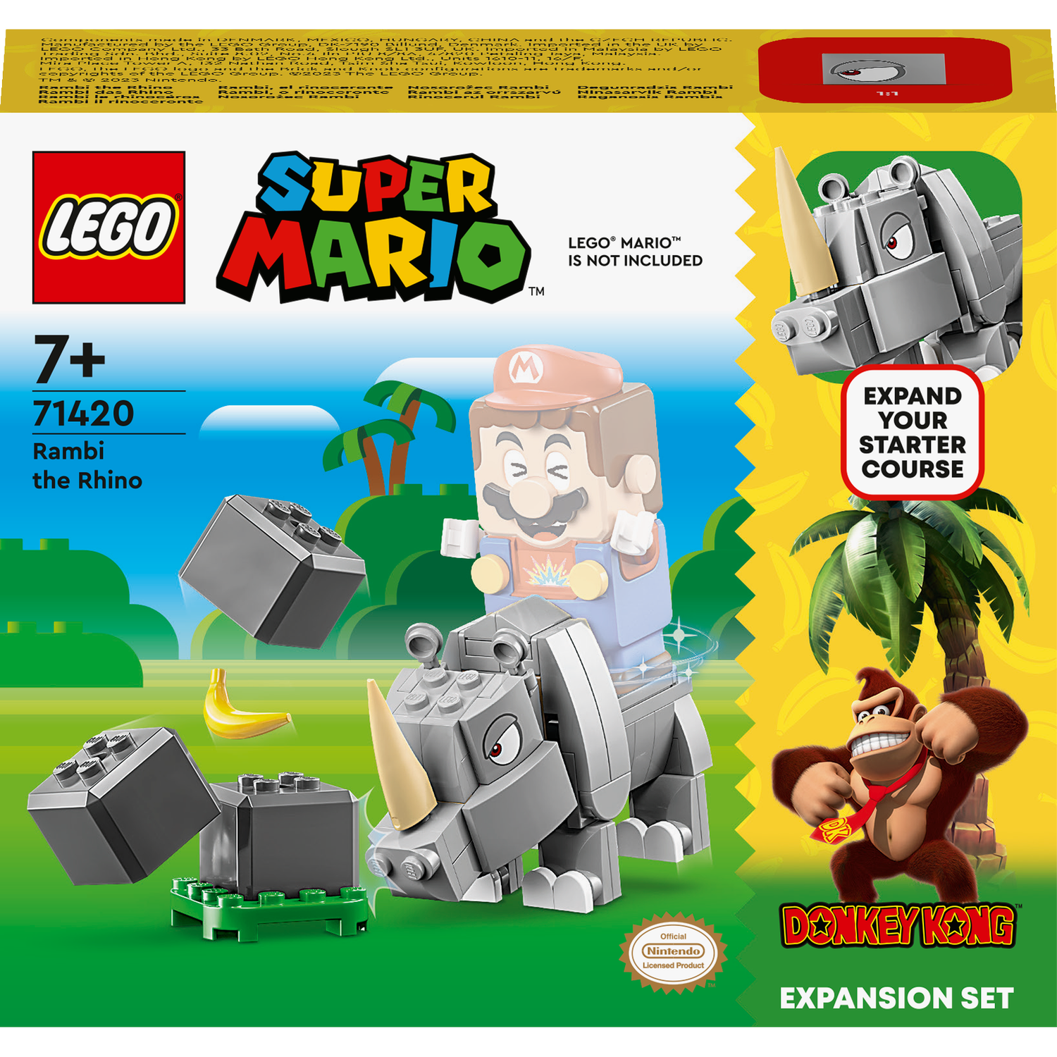 Конструктор LEGO Super Mario Носоріг Рембі, додатковий набір, 106 деталей (71420) - фото 1