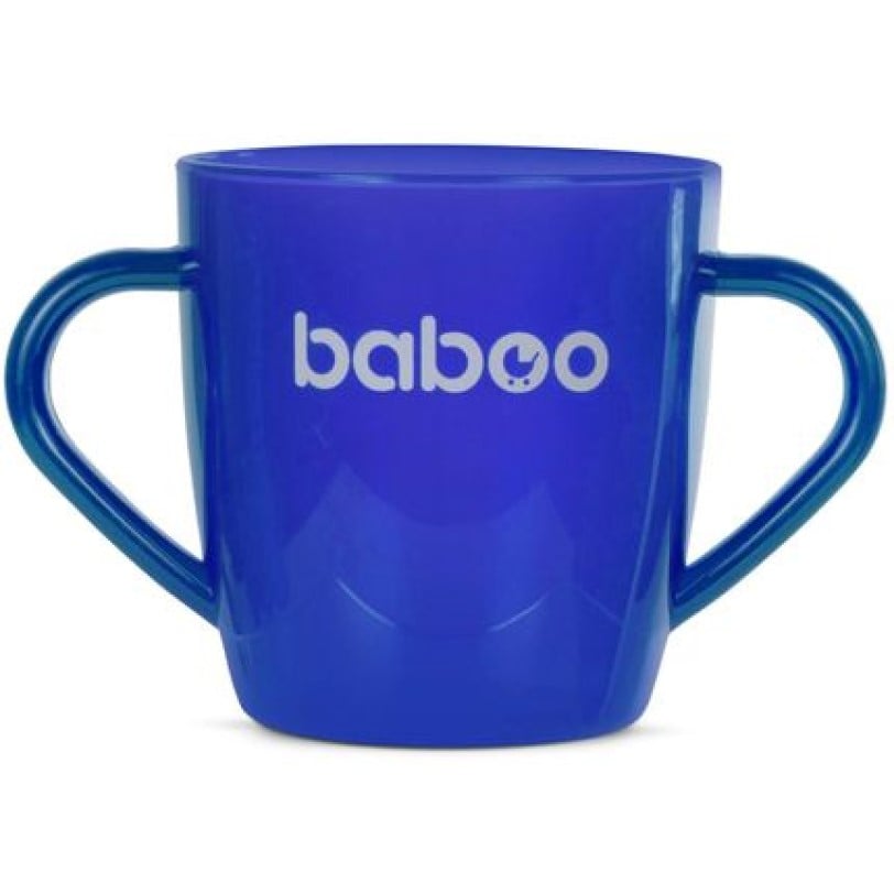 Чашка с ручками Baboo, 12+ мес., 200 мл, синяя (8-139) - фото 1