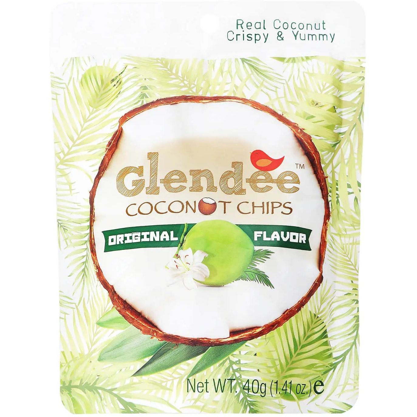 Чипси кокосові Glendee солодкі 40 г (791018) - фото 1