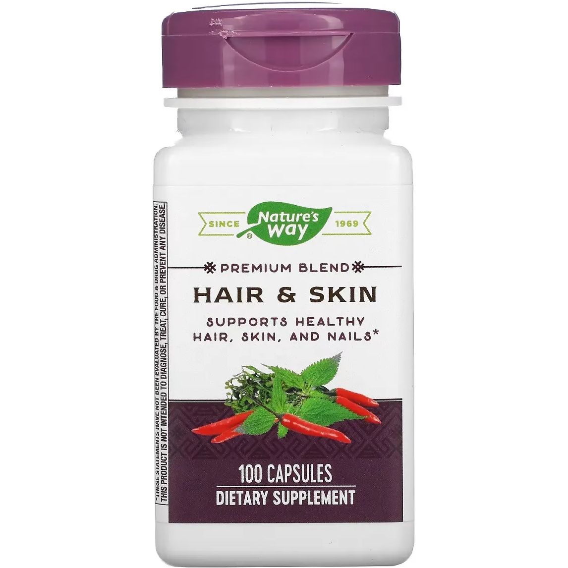 Здоровье волос, кожи и ногтей Nature's Way Hair & Skin 100 капсул - фото 1