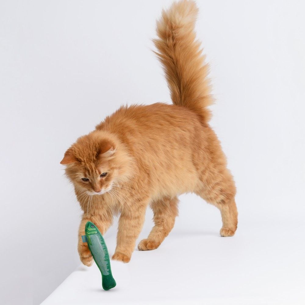 Іграшка для котів Barksi Сардини з котячою м'ятою та дзвіночком 16.5 см 3 шт. - фото 10