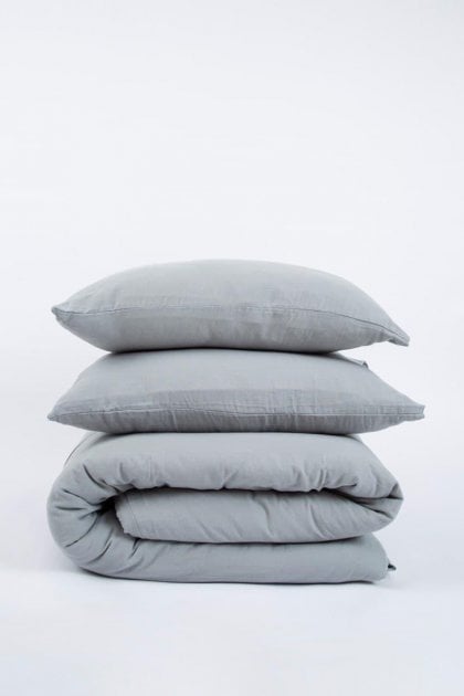 Комплект постельного белья Irya Marla gri, евростандарт, серый (svt-2000022293389) - фото 2
