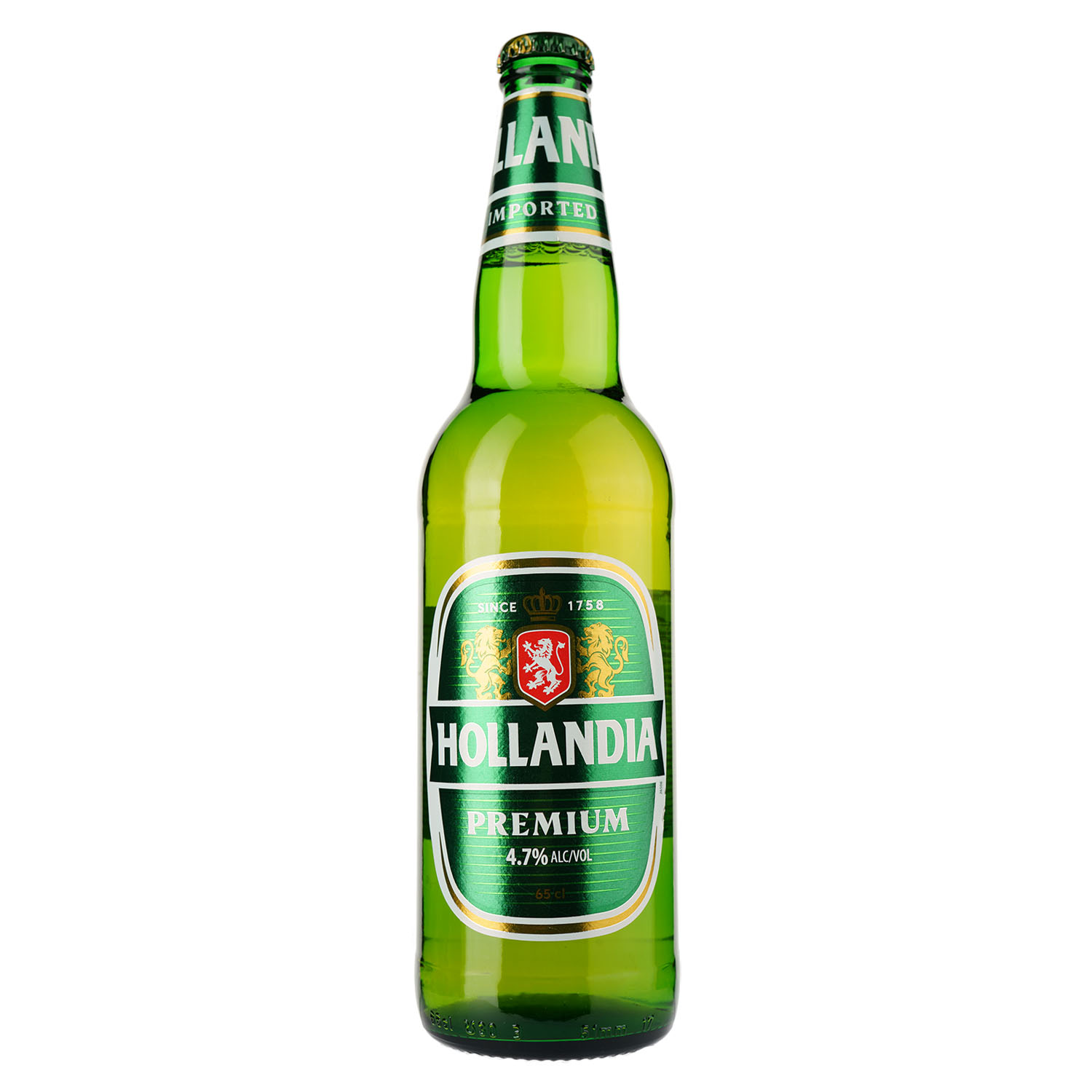 Пиво Hollandia світле 4.7% 0.65 л - фото 1