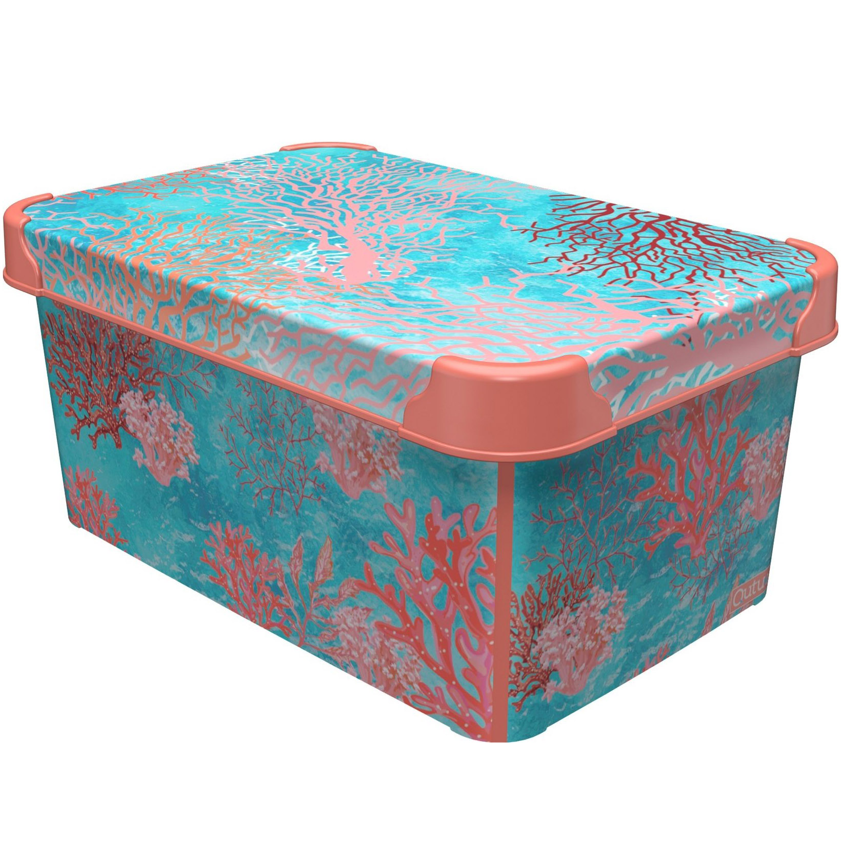Контейнер для зберігання Qutu Style Box Coral 5 л (STYLE BOX с/к CORAL 5л.) - фото 1