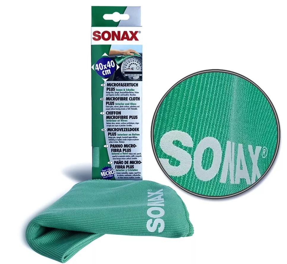 Салфетка из микрофибры для салона, пластика, стекла Sonax Microfibre Cloth Plus, 40х40 см - фото 3