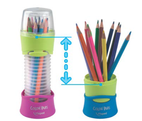 Олівці кольорові Maped Color peps Flex Box, 12 шт. + розсувний пенал, асорті (MP.683212) - фото 2
