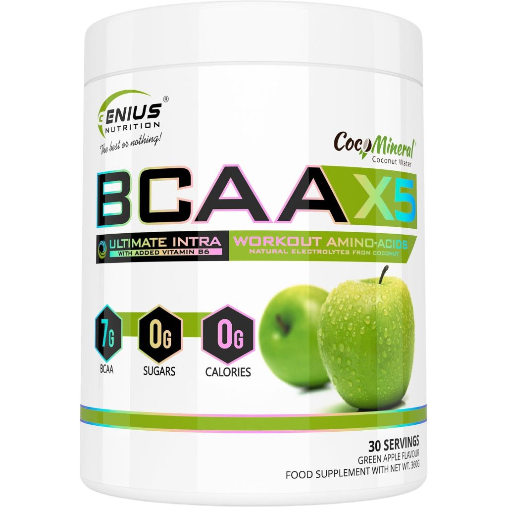 Амінокислота Genius Nutrition BCAA-X5 Зелене яблуко 360 г - фото 1