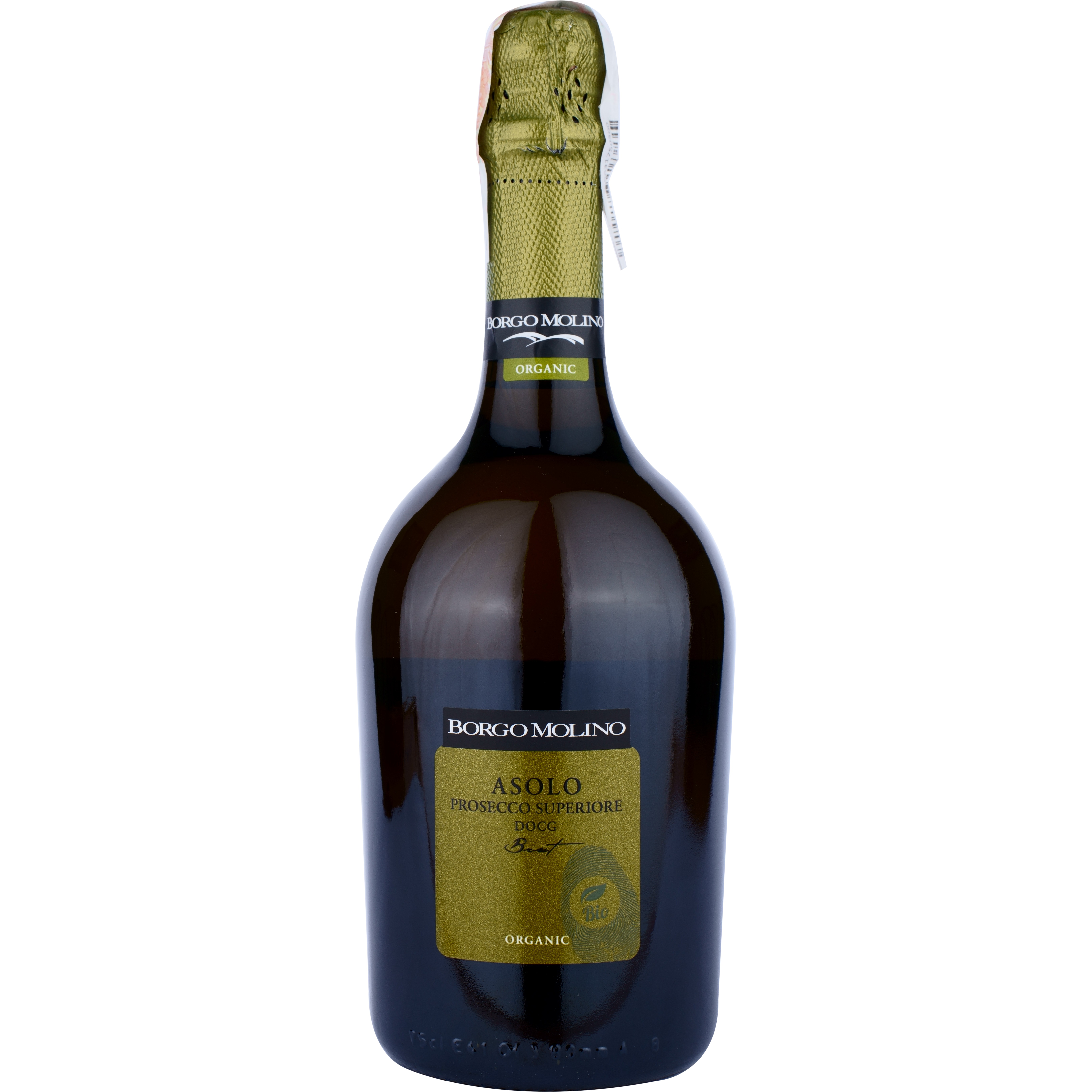 Игристое вино Borgo Molino Prosecco Asolo Brut Organic DOCG, белое, брют, 0,75 л - фото 1