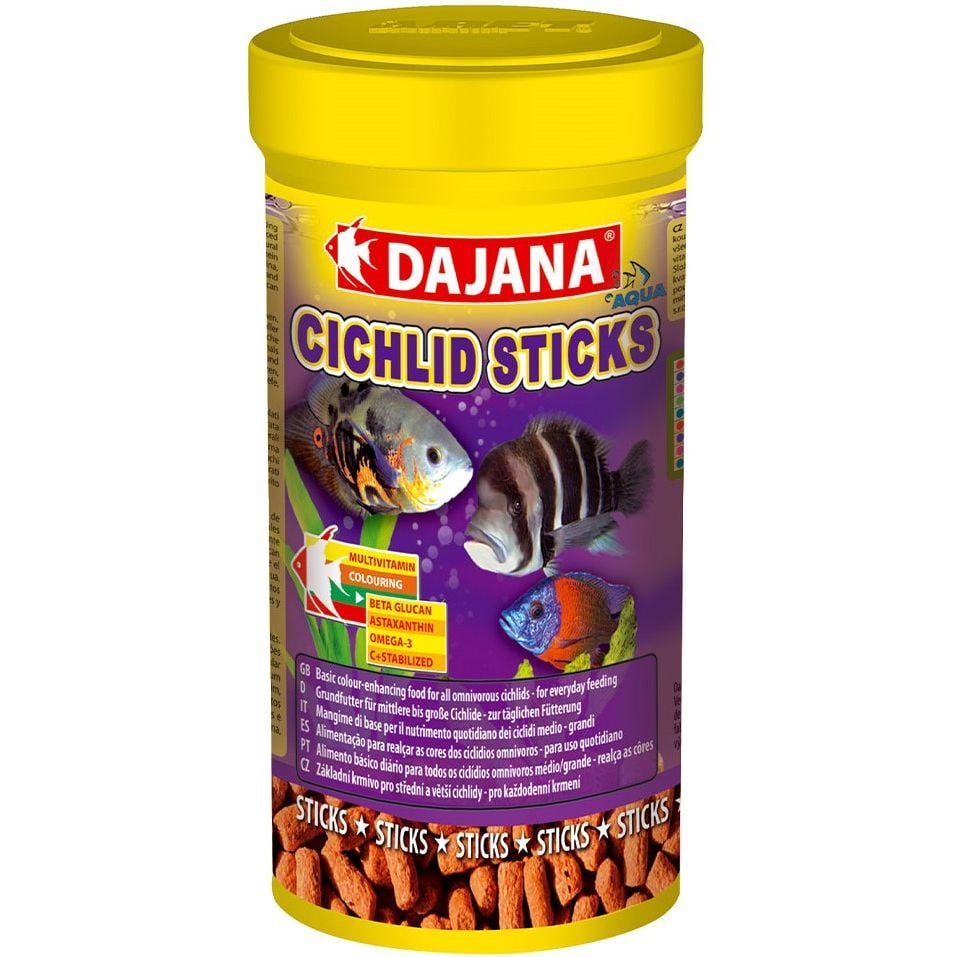 Корм Dajana Cichlid Sticks для великих та середніх цихлід 320 г - фото 1