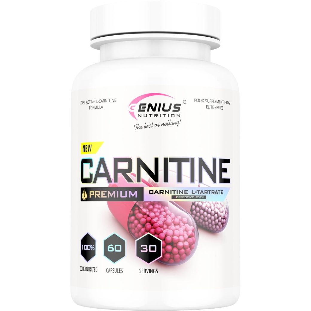 Карнітин Genius Nutrition Carnitine Premium 60 капсул - фото 1