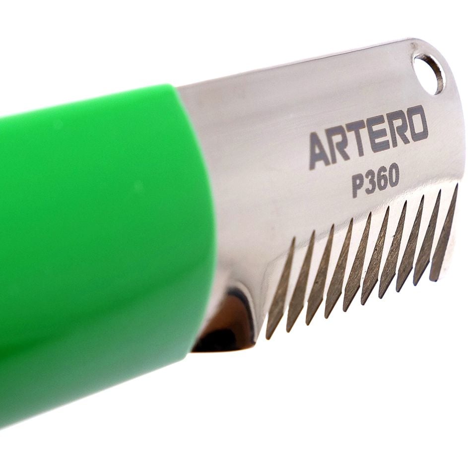 Нож для стрипинга Artero, 9 зубьев, зеленый - фото 5