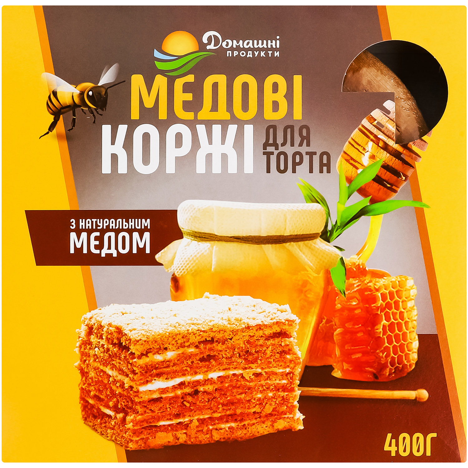 Коржі Домашні продукти Медові 400 г - фото 1