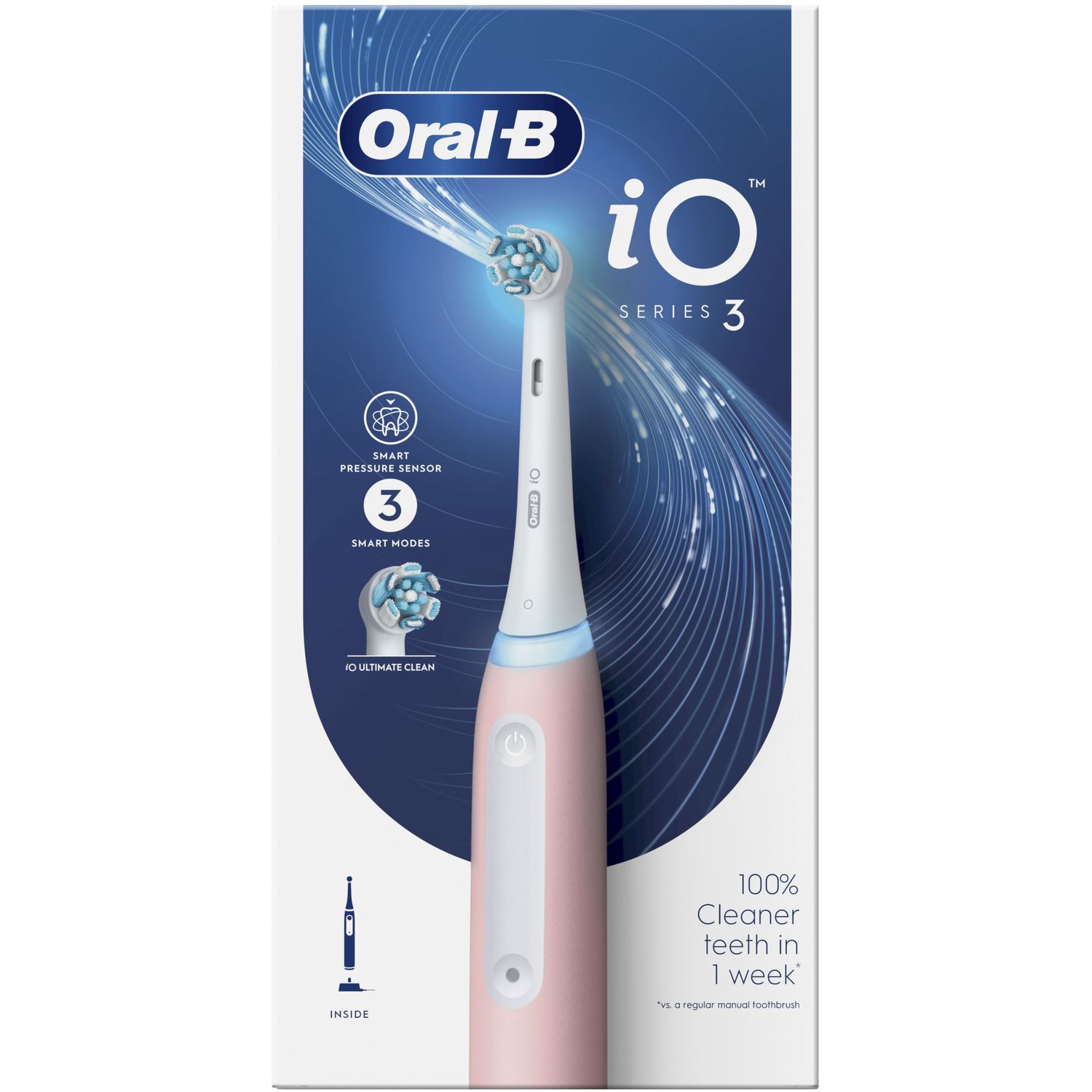 Электрическая зубная щетка Oral-B iO Series 3, розовый - фото 1