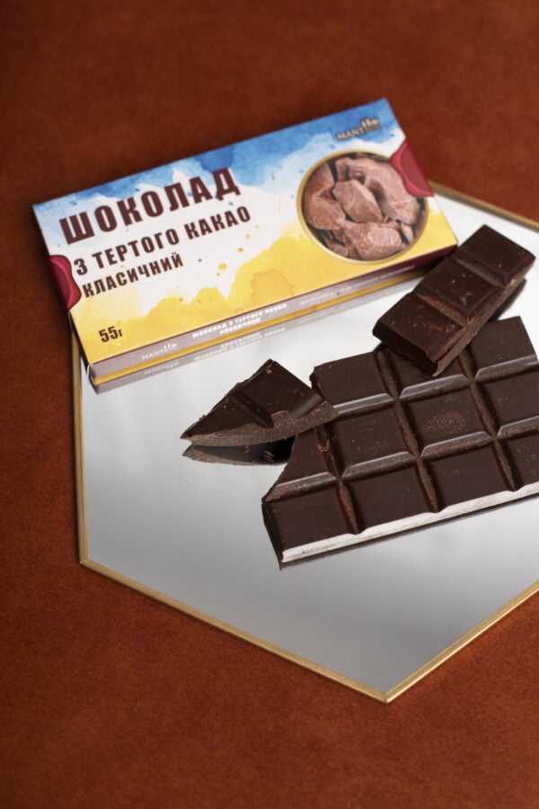 Шоколад темный Manteca из тертого какао 55 г - фото 2