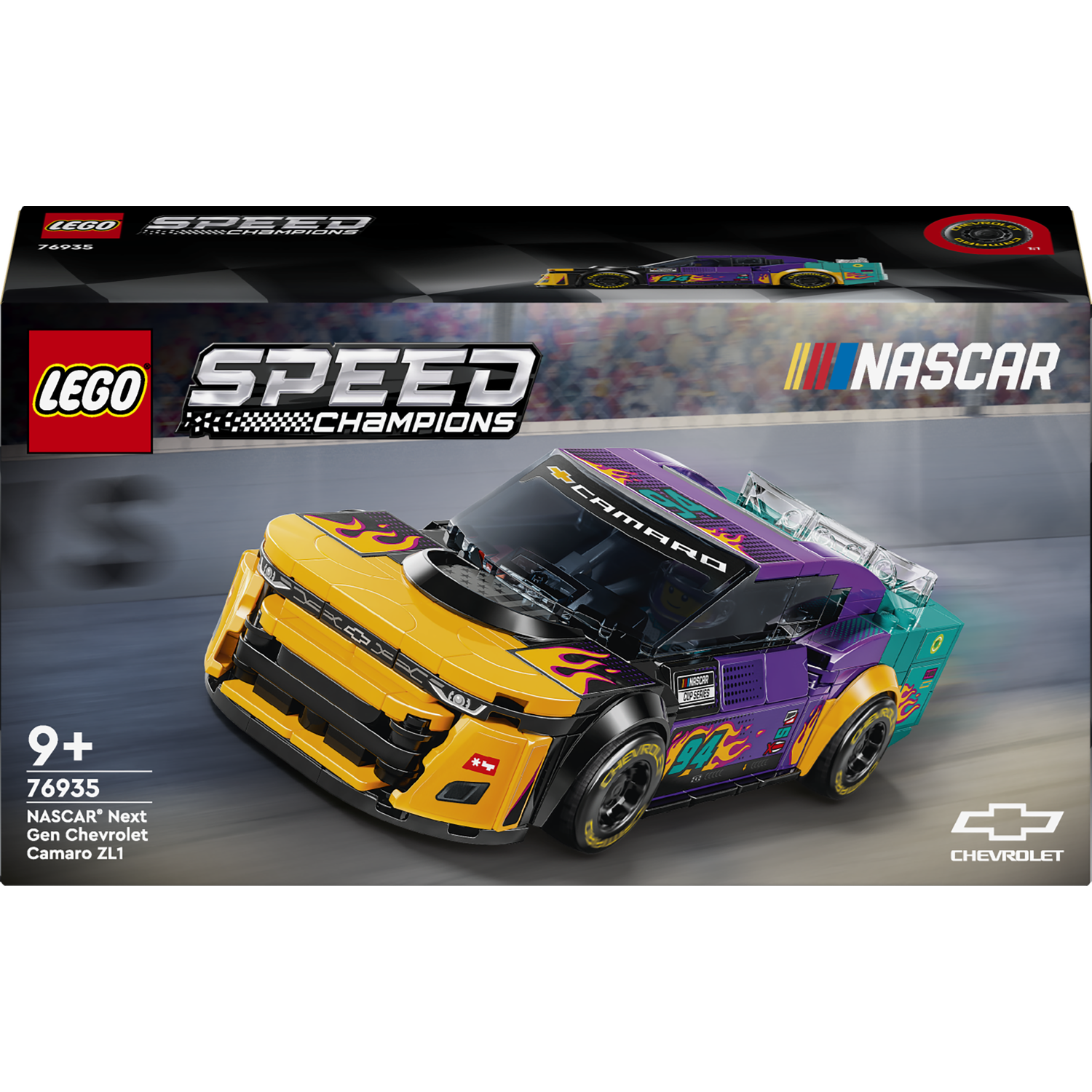 Конструктор LEGO Speed Champions NASCAR Next Gen Chevrolet Camaro ZL1 328 деталей (76935) - фото 1