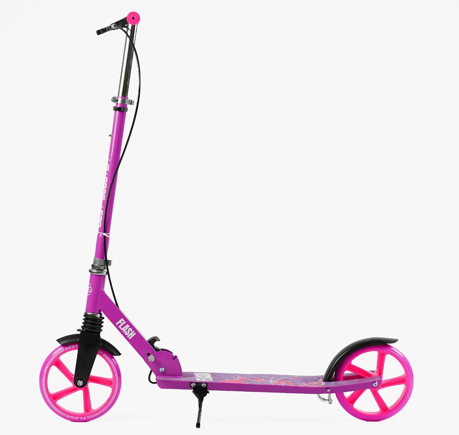 Самокат Best Scooter 88-102х54х12.5 см Фиолетовый 000283573 - фото 3