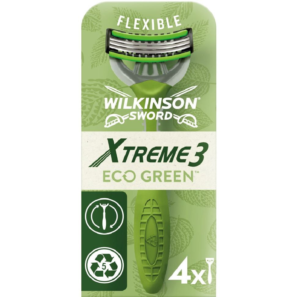 Бритва одноразова Wilkinson Sword Xtreme 3 Eco Green, 4 шт. - фото 1