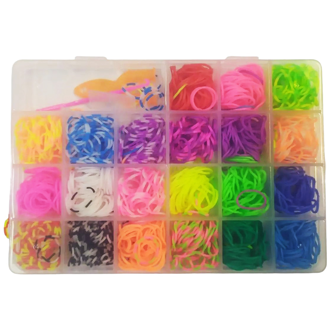 Набор резинок для плетения G-Toys 21 цвета в коробке (1722876640) - фото 2