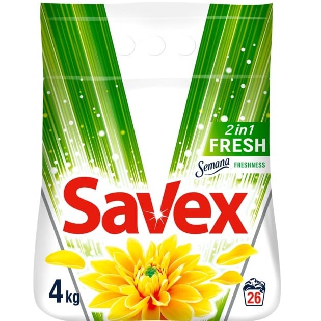 Стиральный порошок Savex 2в1 Fresh, 4 кг - фото 1
