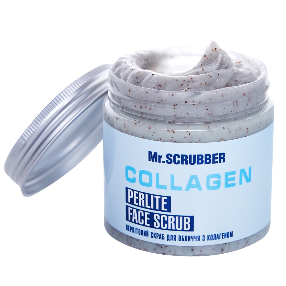 Перлітовий скраб для обличчя Mr.Scrubber Collagen Perlite Face Scrub з колагеном, 200 г - фото 1