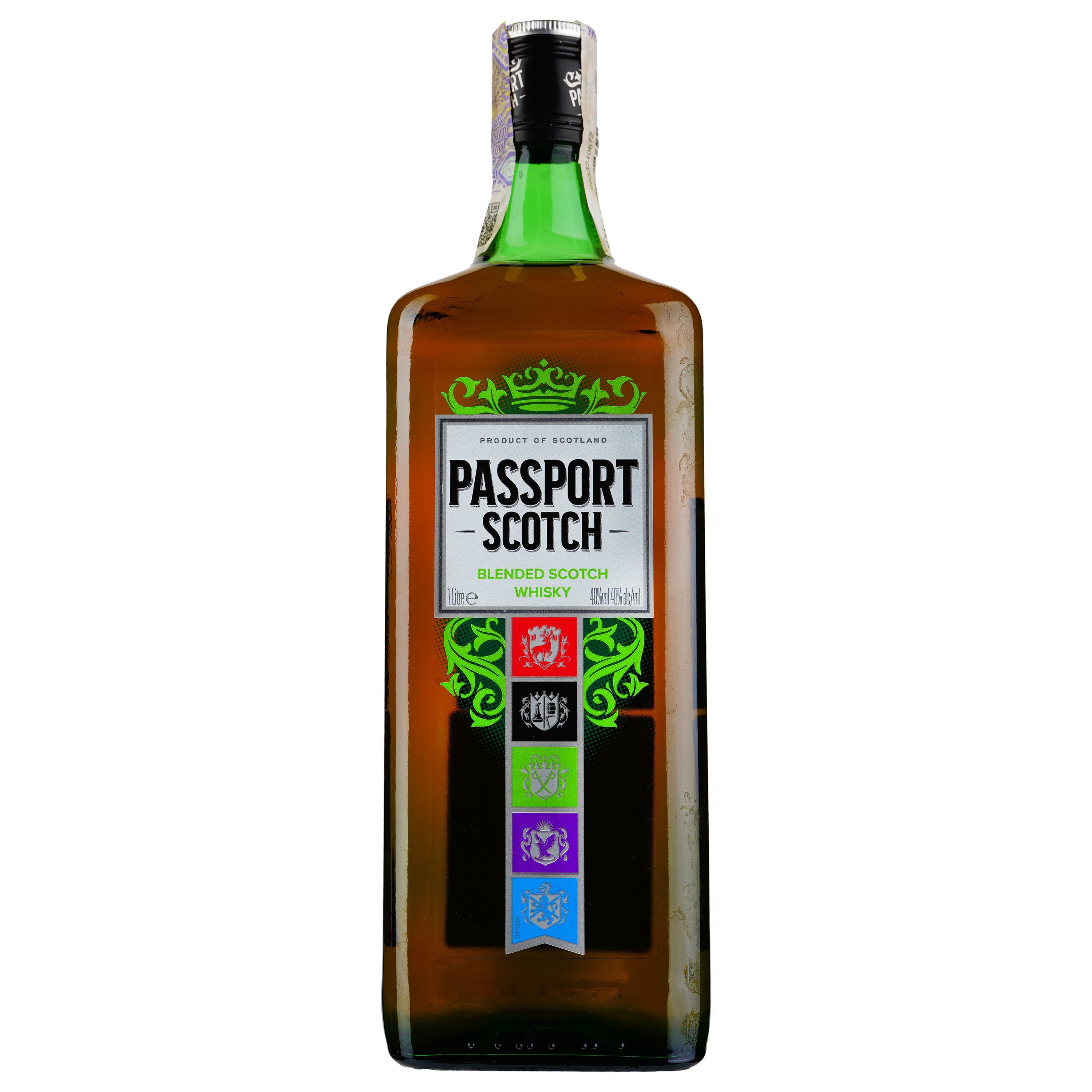 Віскі Passport Blended Scotch Whisky 40% 1 л - фото 1