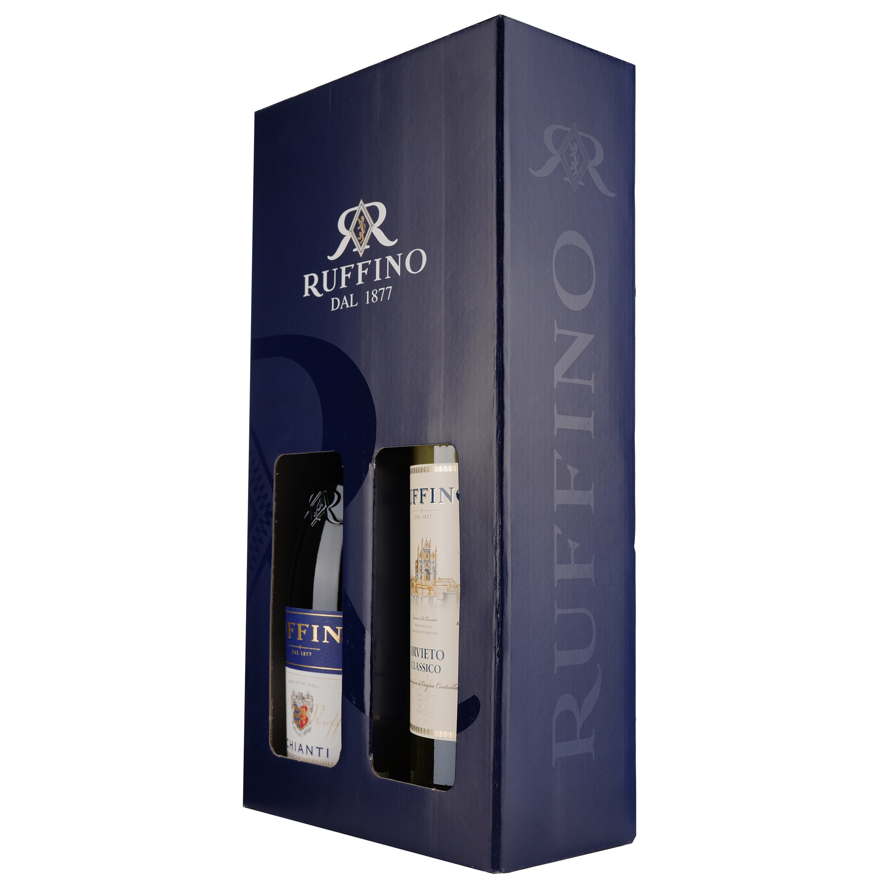 Набір вина Ruffino: вино Ruffino Chianti, червоне, сухе, 0,75 л + вино Ruffino Orvieto, біле, сухе, 0,75 л - фото 3