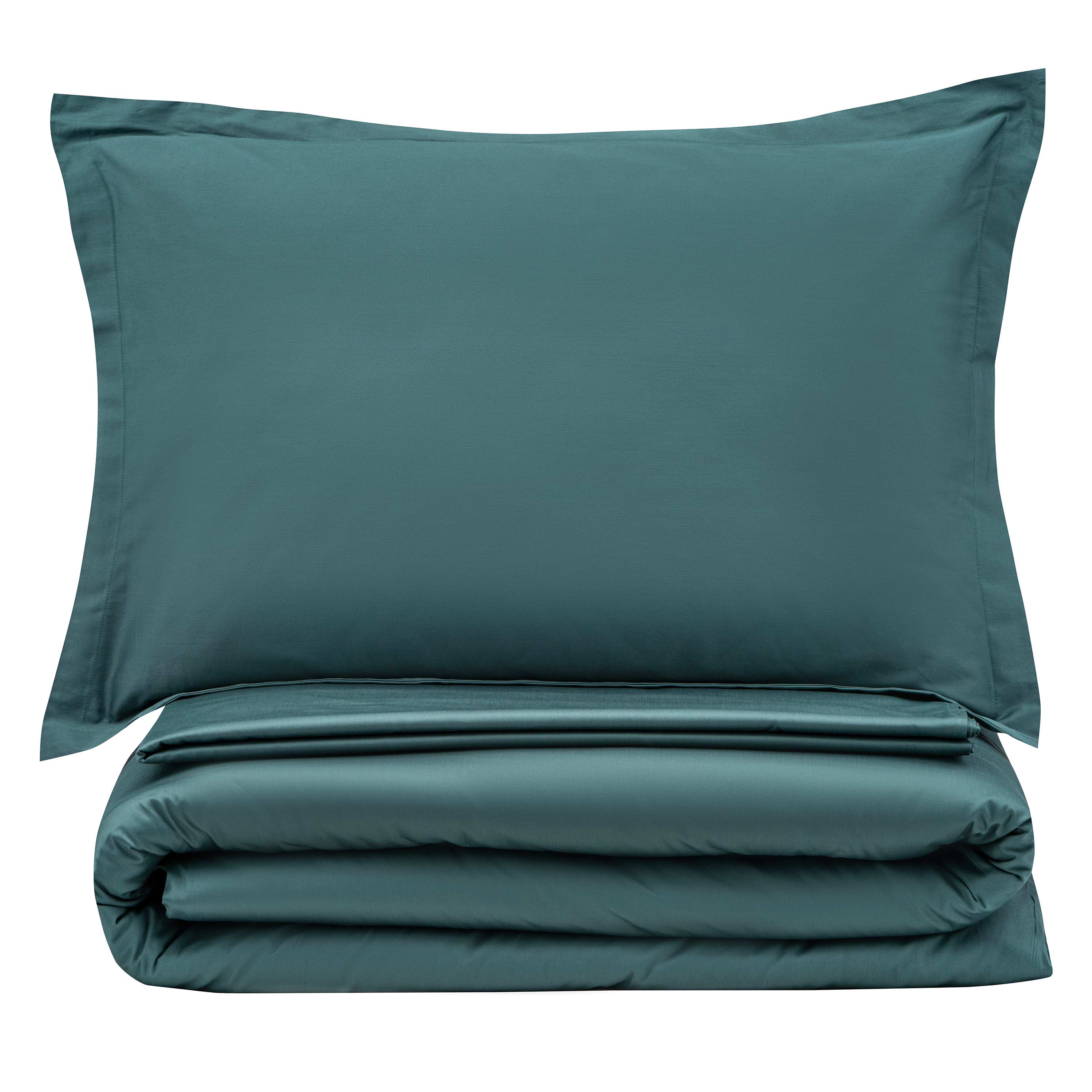 Комплект постельного белья Ardesto Mix&Match Premium сатин двуспальный евро зеленый (ART2022SE) - фото 2