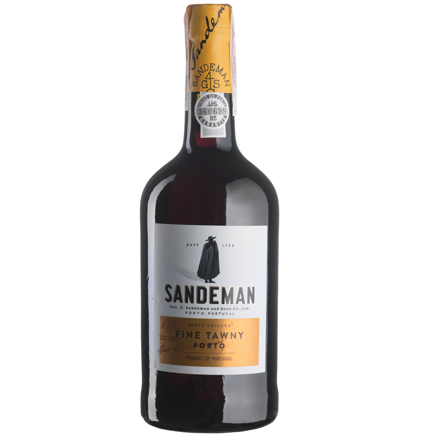 Вино Sandeman Fine Tawny Porto Sogrape Vinhos, червоне, солодке, 19,5%, 0,75 л (2791) - фото 1