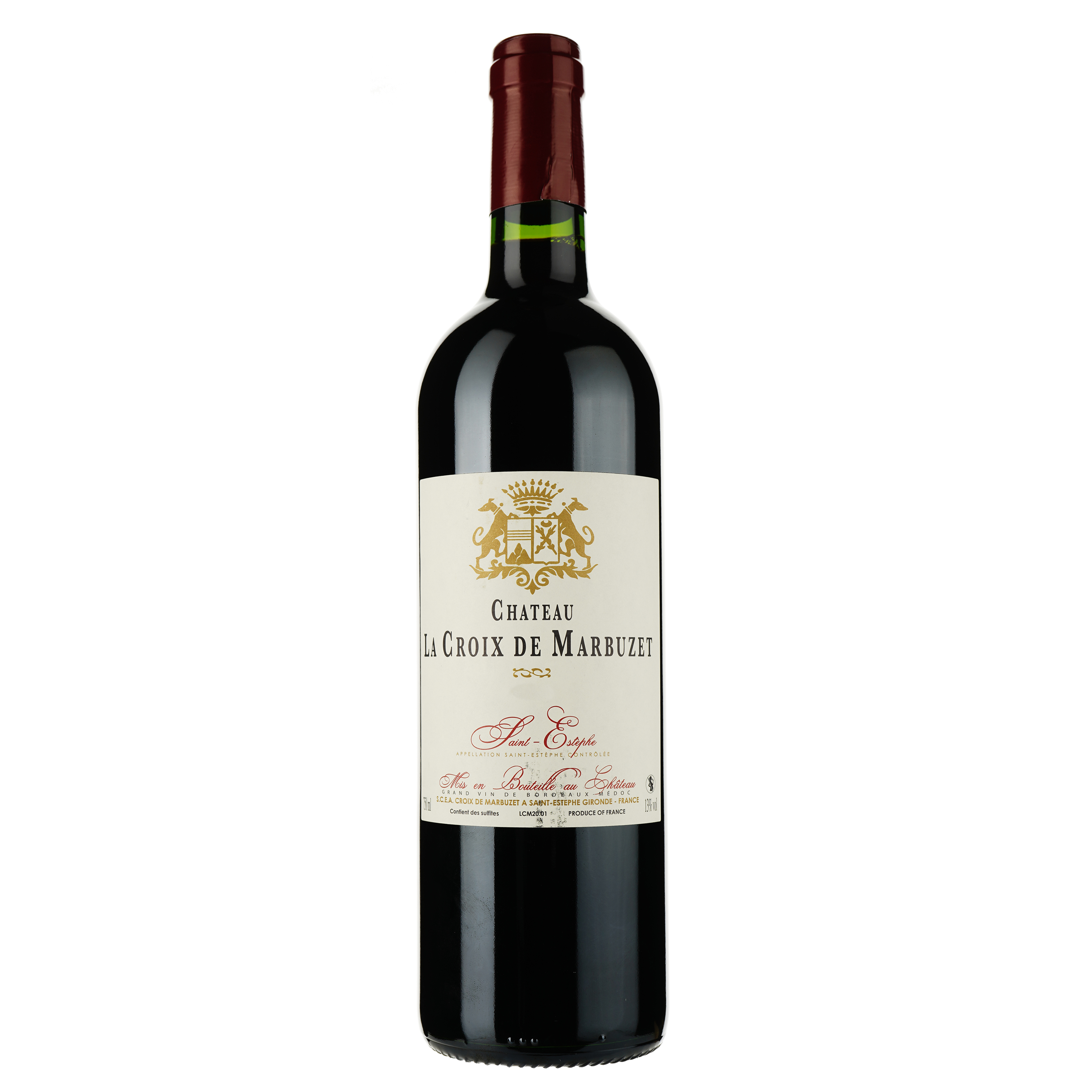 Вино Chateau La Croix de Marbuzet AOP Saint-Estephe 2019 червоне сухе 0.75 л - фото 1