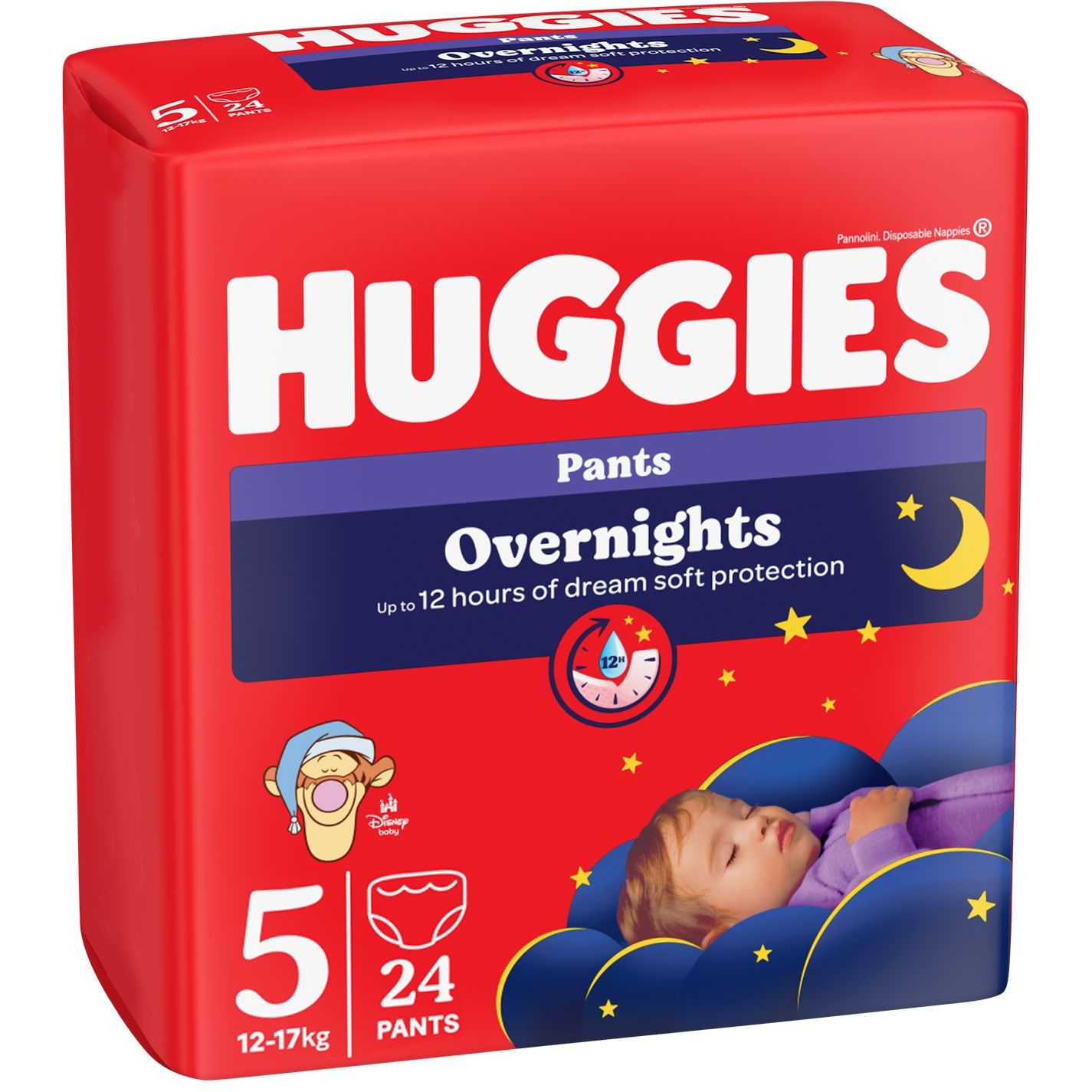 Підгузки-трусики Huggies Overnight 5 (12-17 кг) 24 шт. - фото 1