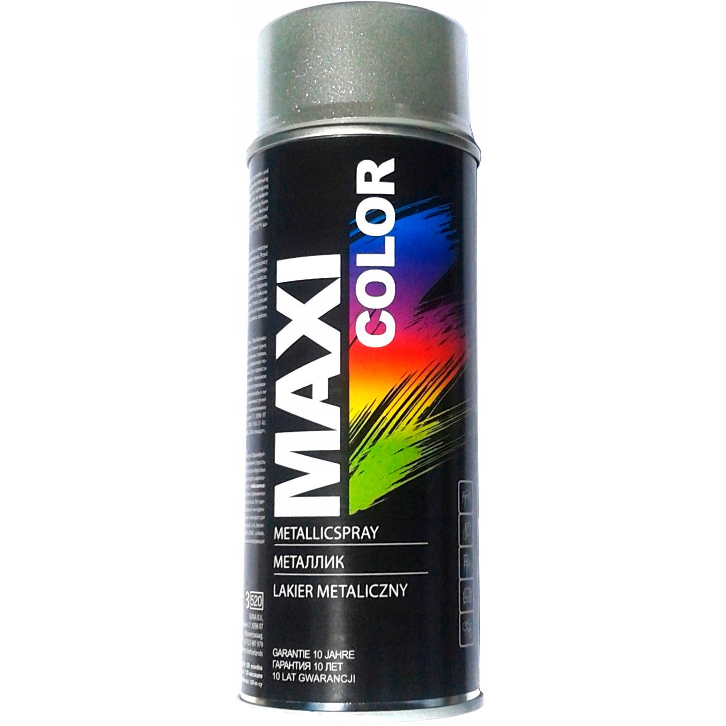 Емаль аерозольна Maxi Color Effect металік срібляста 400 мл - фото 2