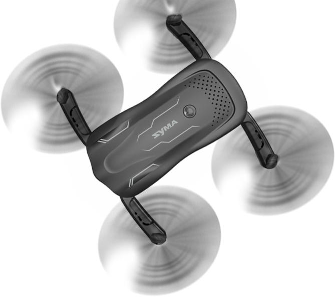Радиоуправляемая игрушка Syma Квадрокоптер с 2.4 Ггц управлением складной конструкцией и FPV-камерой 25.5 cм (Z1) - фото 2