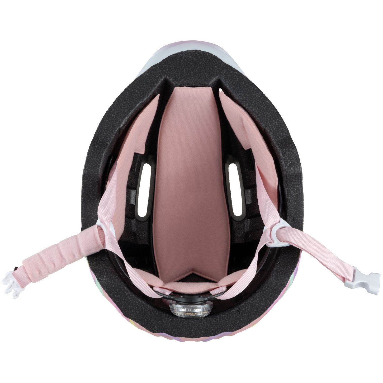 Шлем защитный детский Globber Fantasy Единорог белый 49-55 см с фонариком (605-110) - фото 8