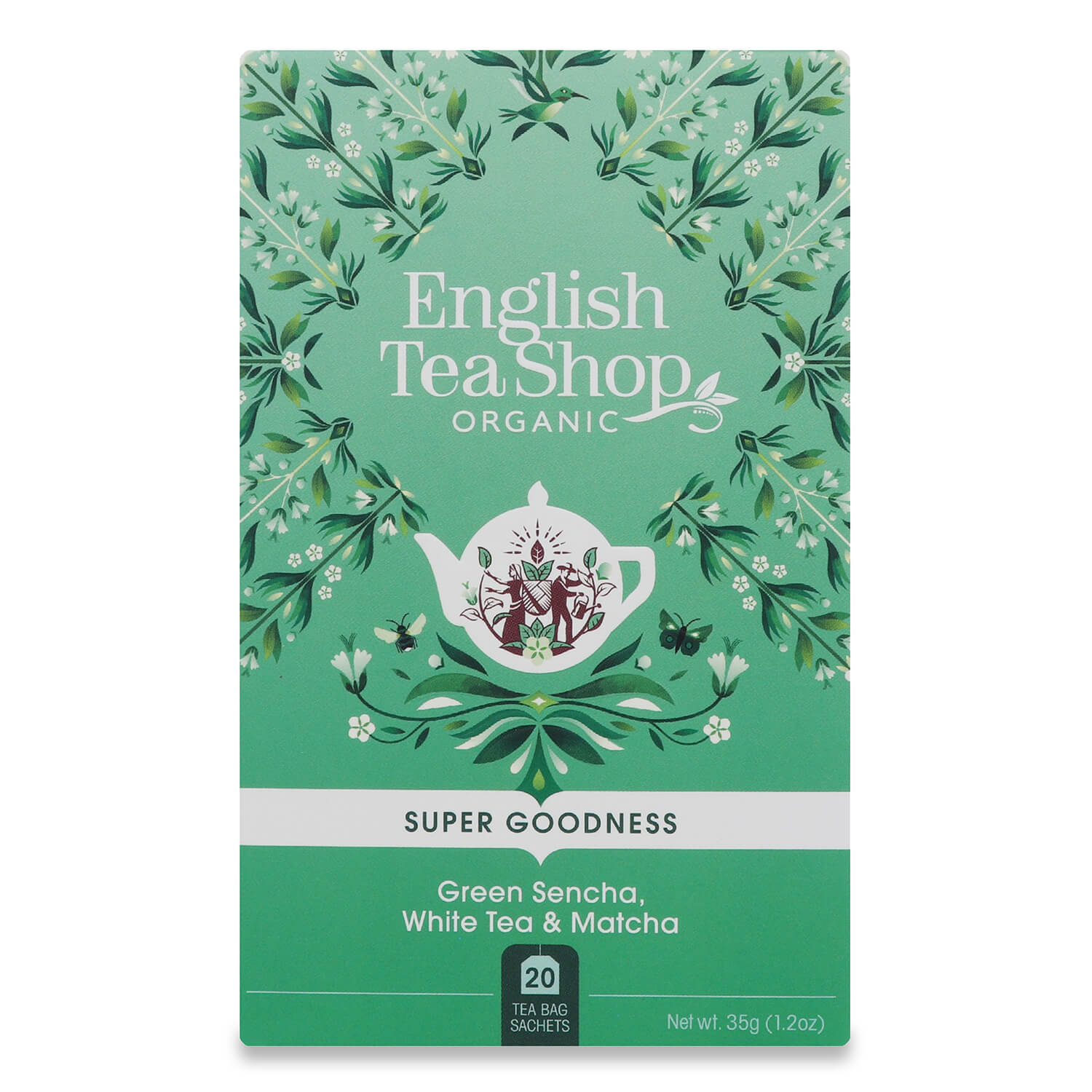 Суміш органічний English Tea Shop сенча-матча, 20 пакетиків, 35 г (818902) - фото 1