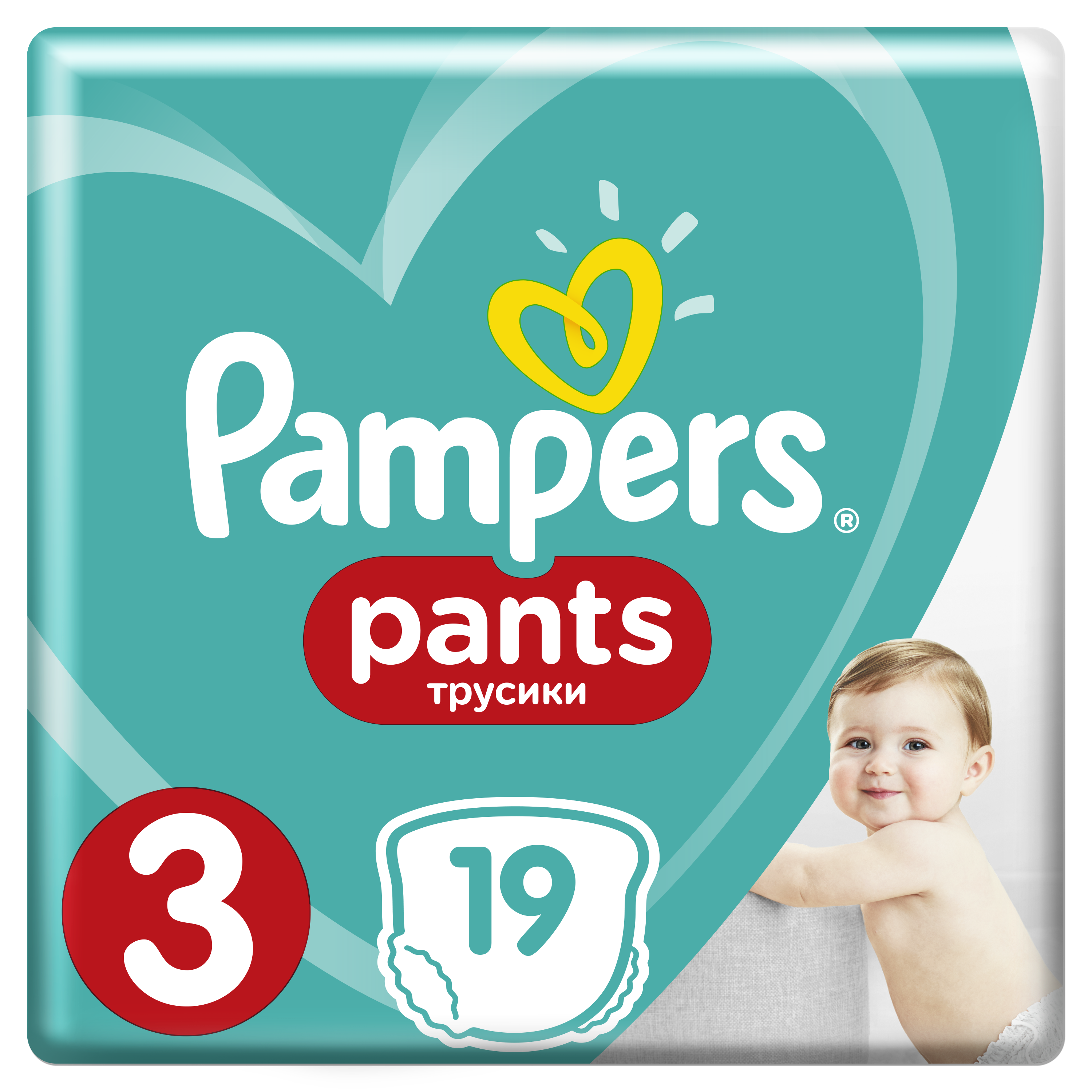 Подгузники-трусики Pampers Pants 3 (6-11 кг), 19 шт. - фото 1