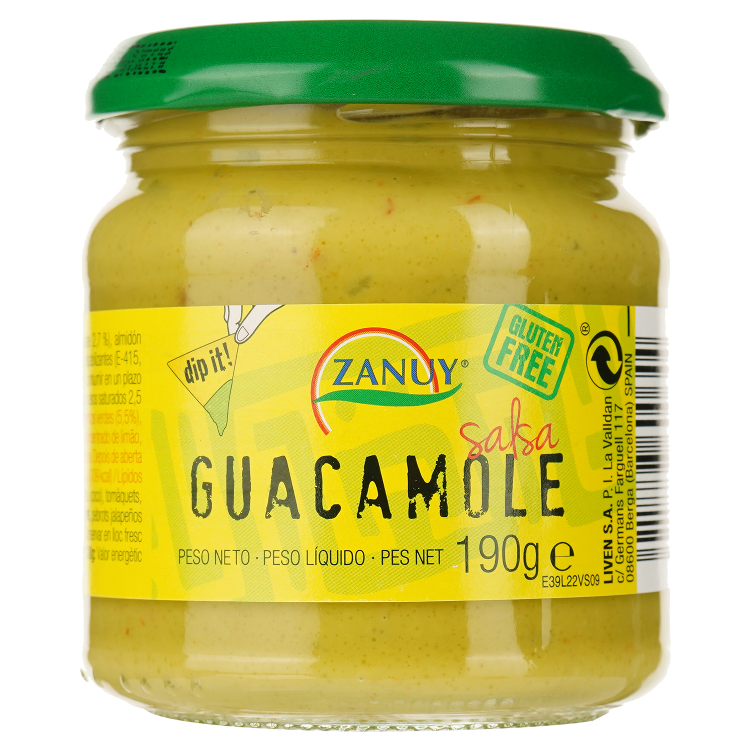 Соус Zanuy Guacamole Salsa з авокадо, 190 г (712131) - фото 1