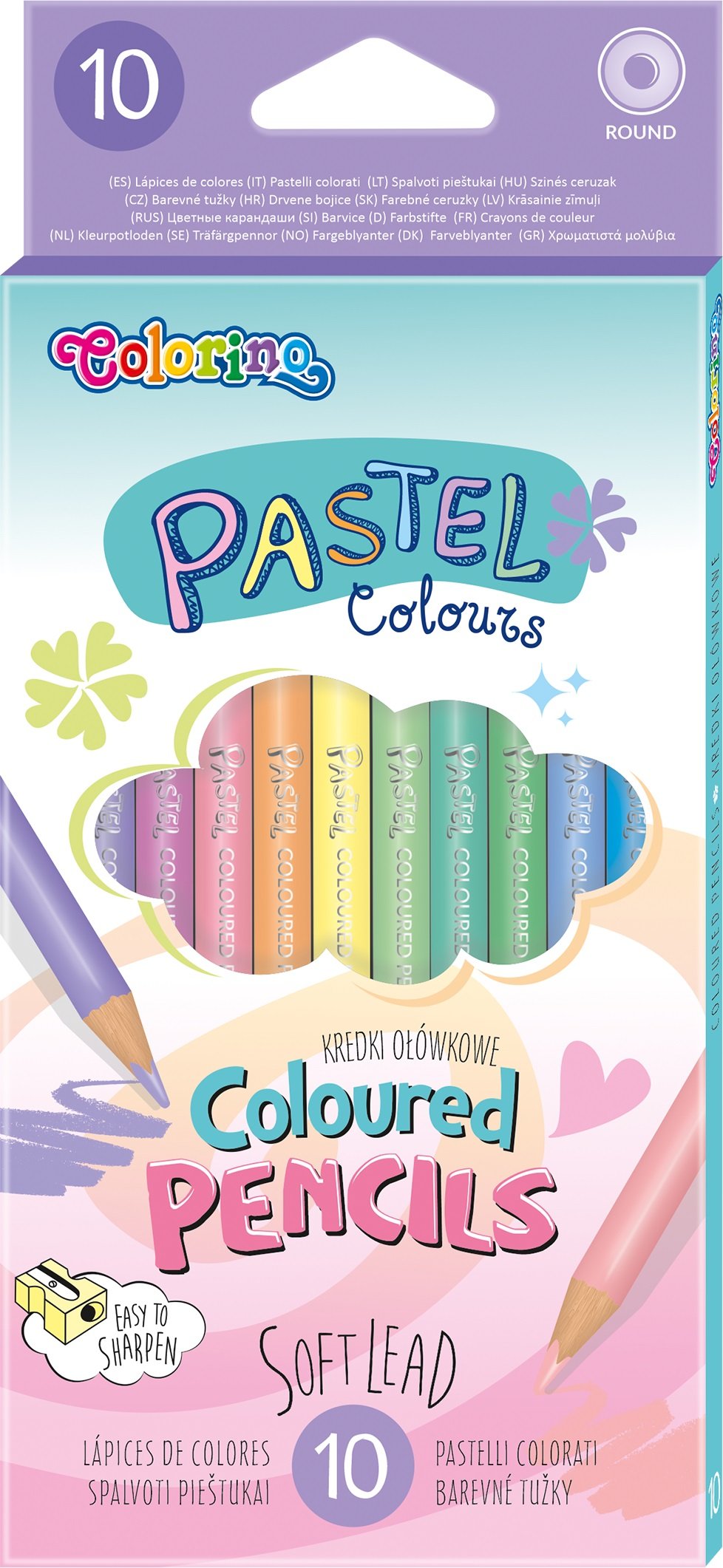 Набір кольорових олівців CoolPack Пастель, 10 кольорів, 10 шт. (80813PTR) - фото 3