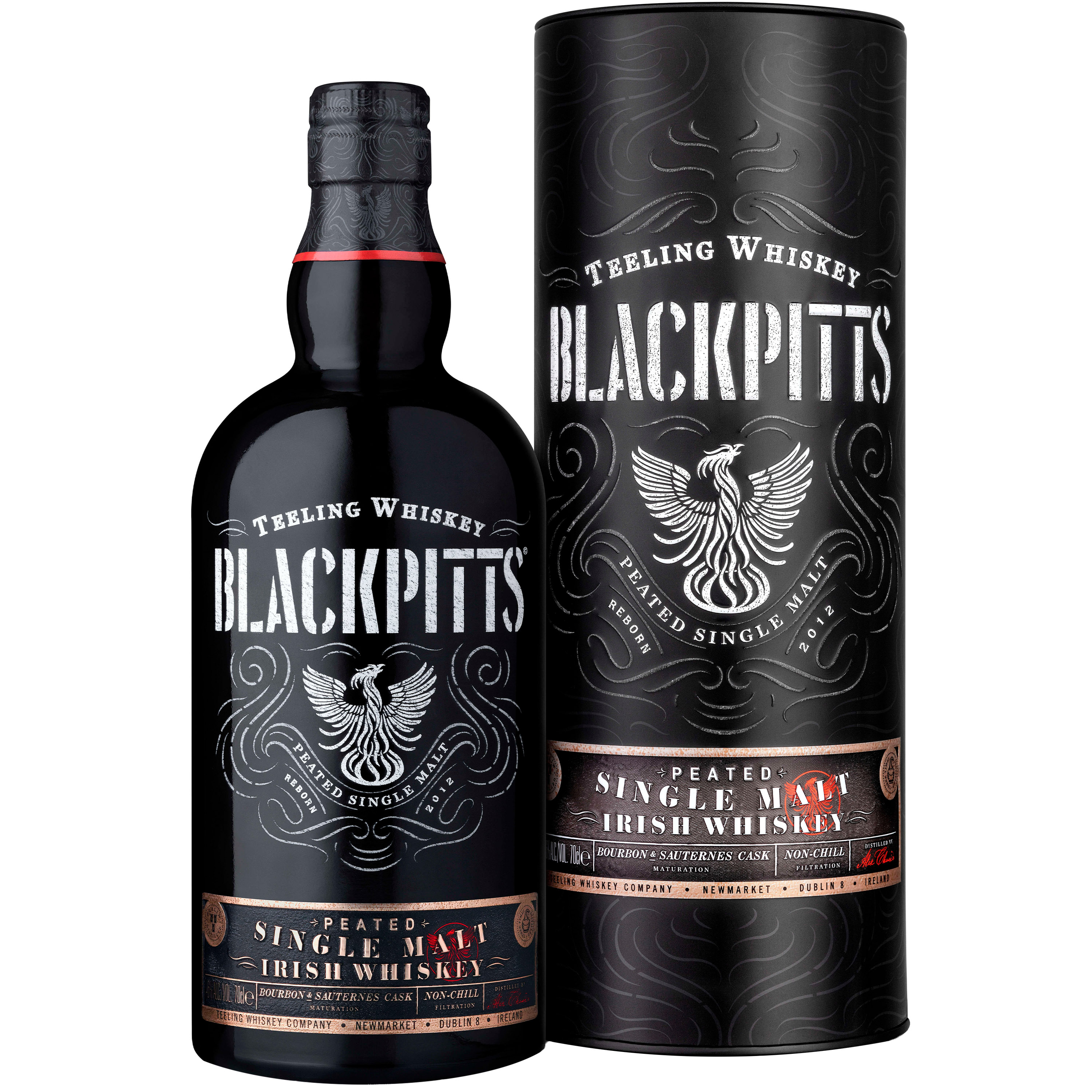 Віскі Teeling Blackpitts Cask Strength Single Malt Irish Whiskey 56,5% 0.7 л в тубусі - фото 1
