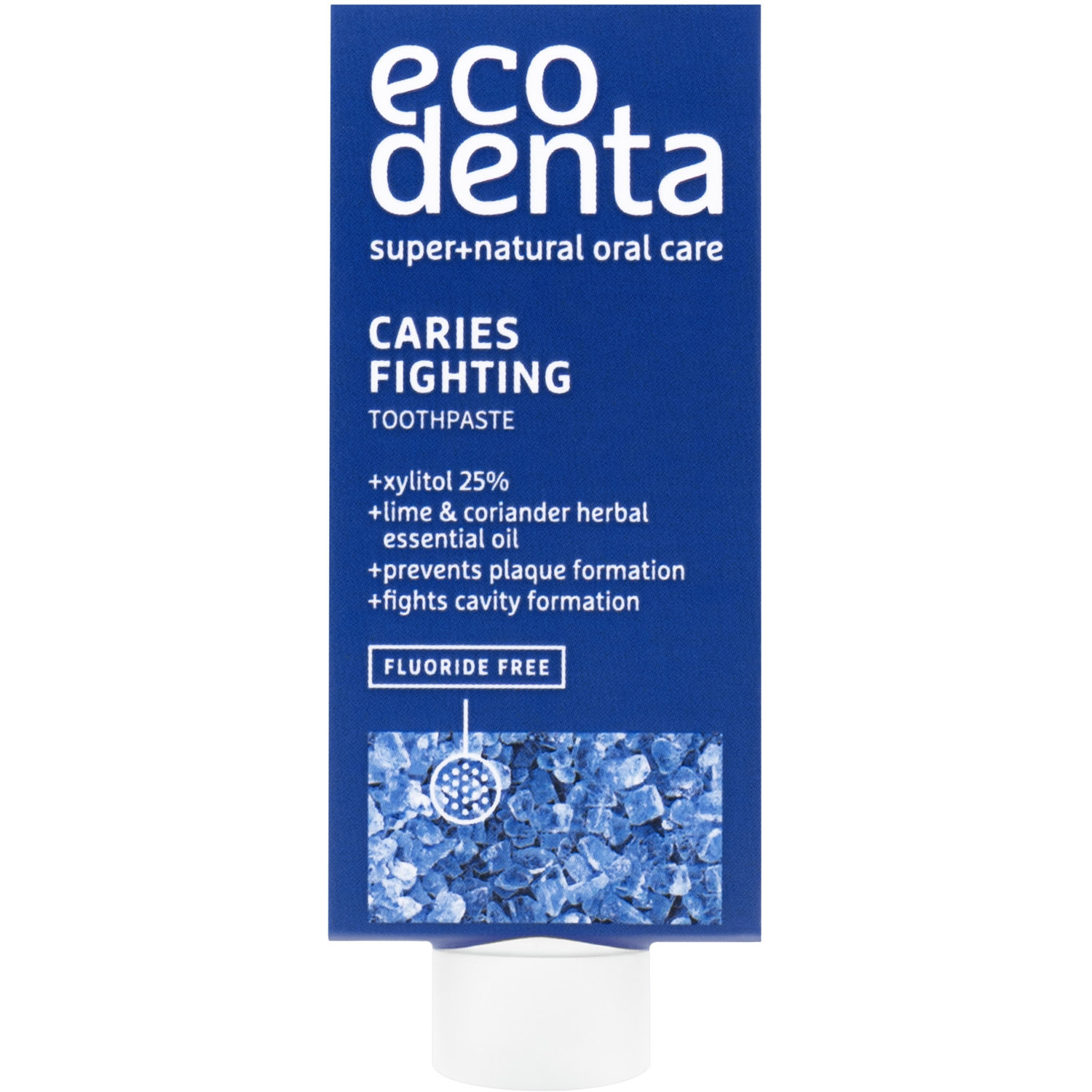 Зубна паста Ecodenta Caries Fighting Mini свіжа та ремінералізуюча 10 мл - фото 1