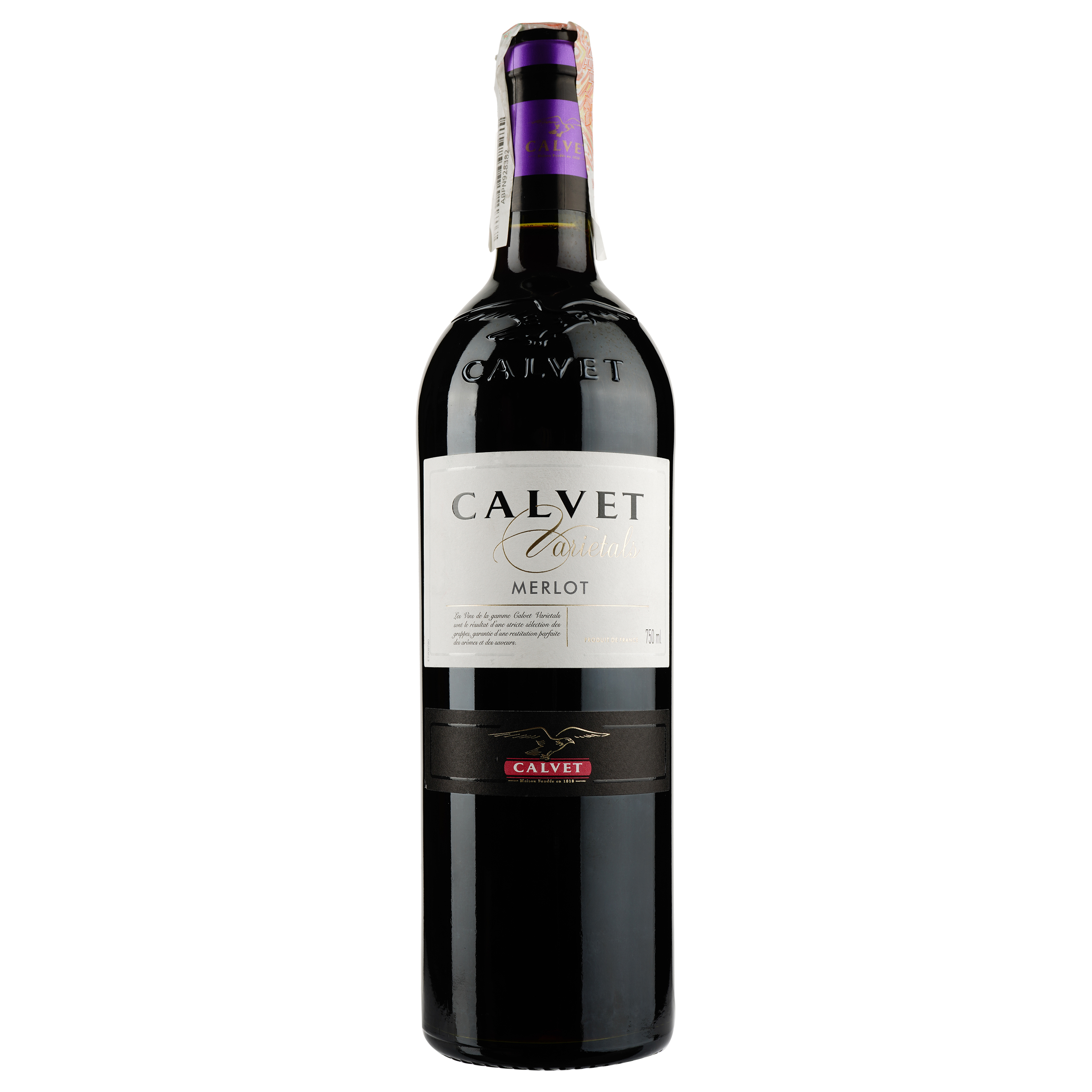Вино Calvet Varietals Merlot, 12%, 0,75 л (AG1G014) - фото 1