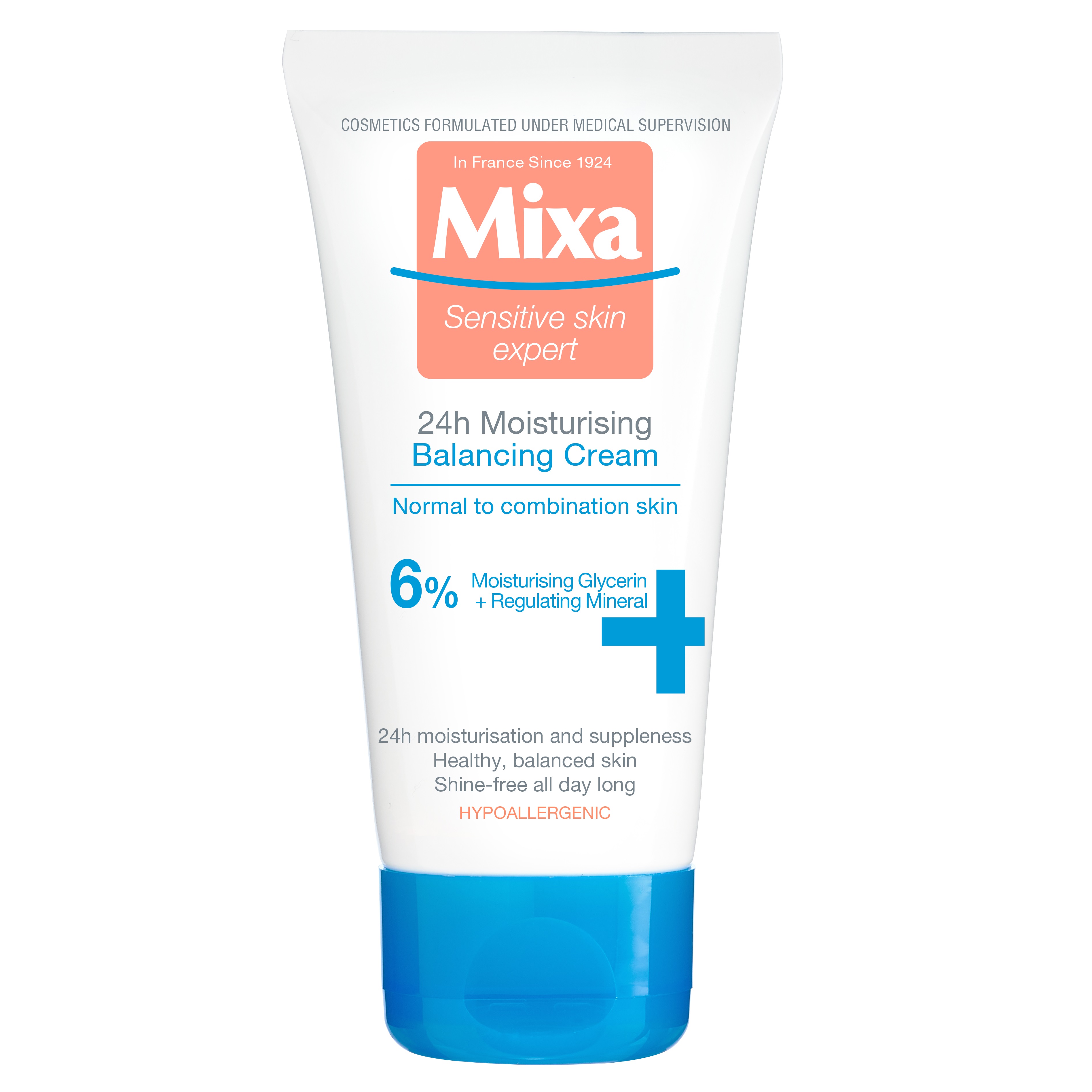 Крем для обличчя Mixa Hydrating для нормальної та комбінованої чутливої шкіри, 50 мл (D3326500) - фото 1