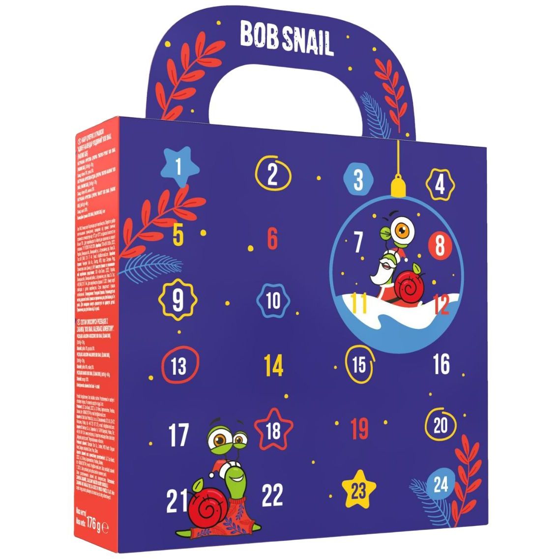 Набор конфет с игрушкой Рождественский календарь Bob Snail 176 г - фото 2